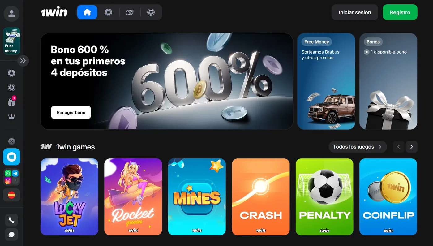 Bonos disponibles después del 1Win login